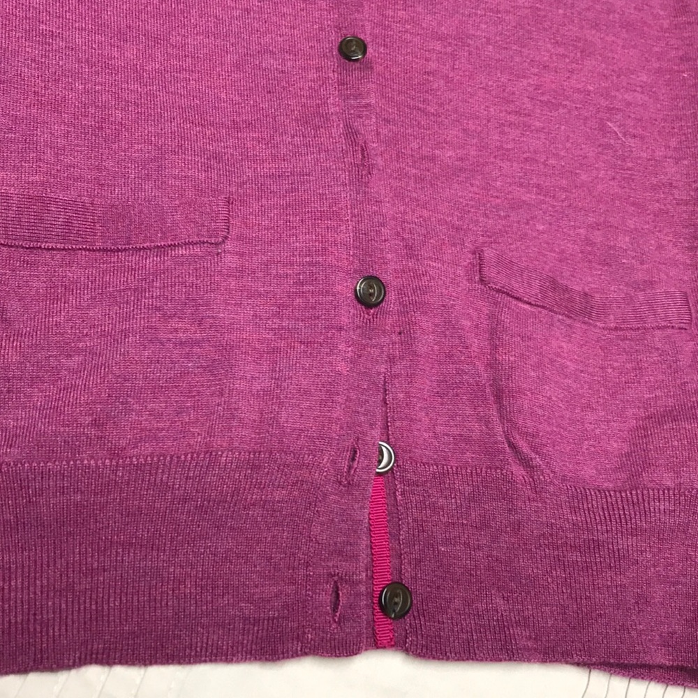 BANANA REPUBLIC Merino Wool Cardigan Sweater EUC - Picture 4 of 5